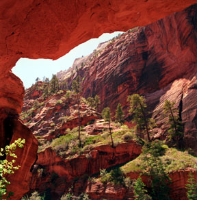 Overhang in Refrigerator Canyon