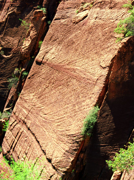 Close-up of Large-Scale Crossbedding in the Navajo Sandstone