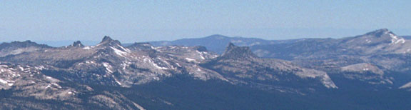 Close-up of Mount Dana View of Coast Ranges