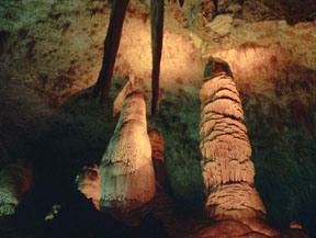 Stalagmites, Carlsbad Caverns