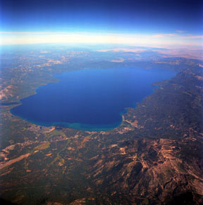 Lake Tahoe from 30,000 Feet